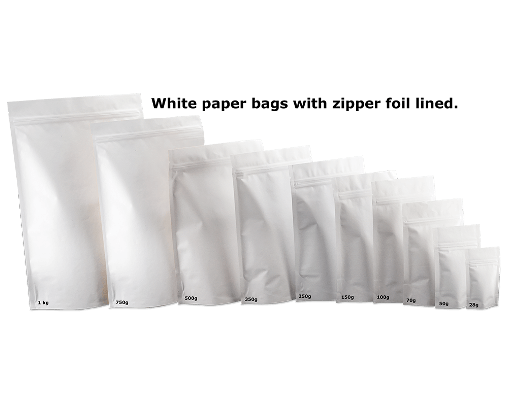 white paper bags
